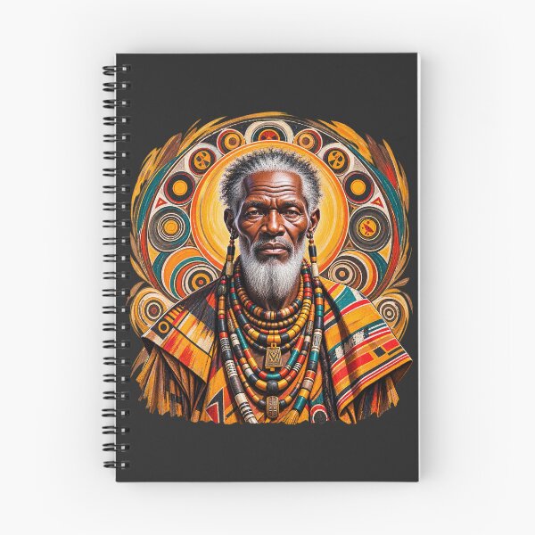 Item preview, African Spiritual Elder Portrait Art | Ancestral Wisdom Keeper | African Spirituality Wall Art designed and sold by 'VARI'.