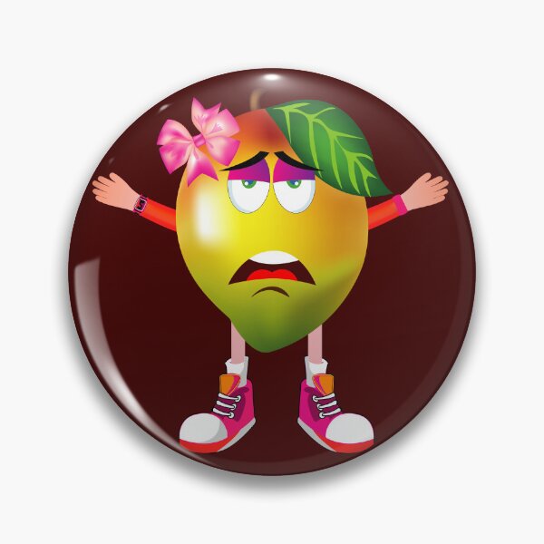 Item preview, Apathetic Mango Animated Character Girl Version designed and sold by ExpressiveToon.