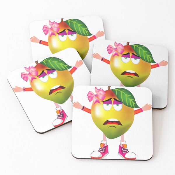 Item preview, Apathetic Mango Animated Character Girl Version designed and sold by ExpressiveToon.