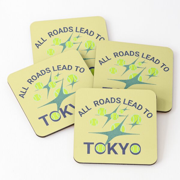 Item preview, All Roads Lead to Tokyo Tennis Ball Design designed and sold by MonsoonInkX.