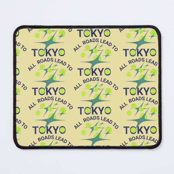 Item preview, All Roads Lead to Tokyo Tennis Ball Design designed and sold by MonsoonInkX.