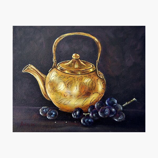 "Copper Pot" - Oil Painting Photographic Print