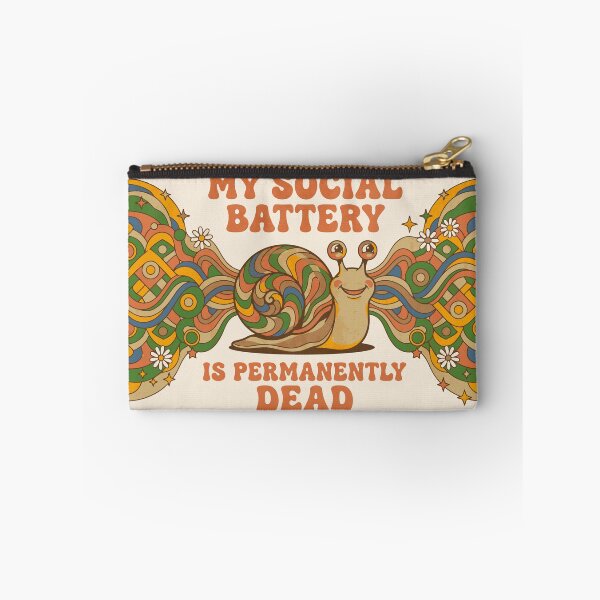 Item preview, Demotivational snail illustration, groovy antisocial humor - Light Colors Edition designed and sold by Shyla Marsare.