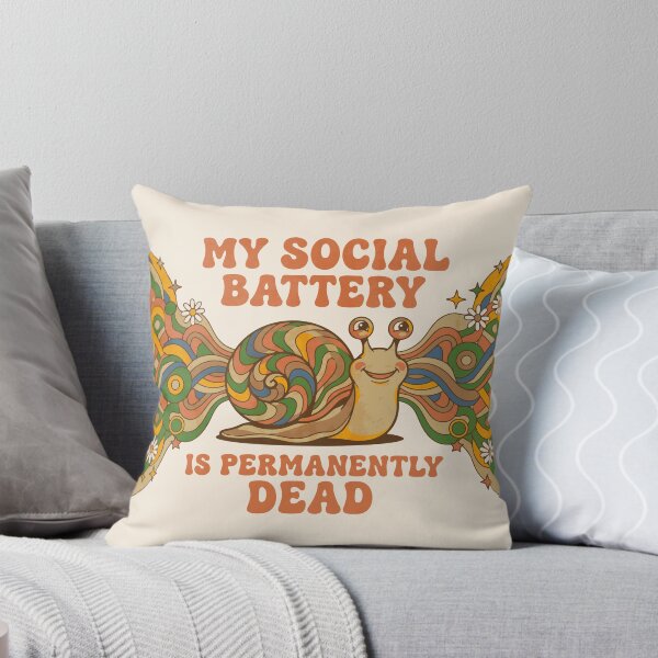 Item preview, Demotivational snail illustration, groovy antisocial humor - Light Colors Edition designed and sold by Shyla Marsare.