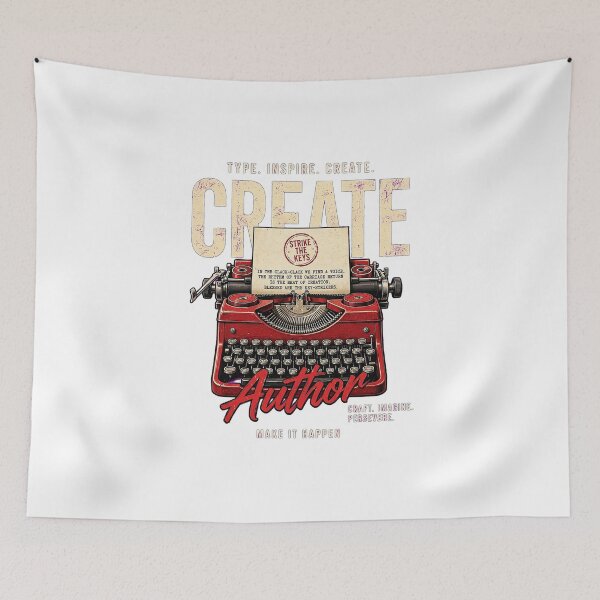 Item preview, Typewriter Author Create Vintage Red Typewriter Design for Writers designed and sold by VYBE DARK Studio.