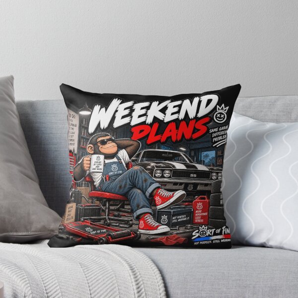 Item preview, WEEKEND PLANS — Car Enthusiast Garage designed and sold by Sort-of-Find.