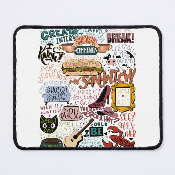 Item preview, Friends TV Show Quote Compilation Colorized Artwork Design designed and sold by LowKeyStuff.