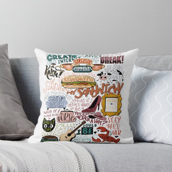 Item preview, Friends TV Show Quote Compilation Colorized Artwork Design designed and sold by LowKeyStuff.