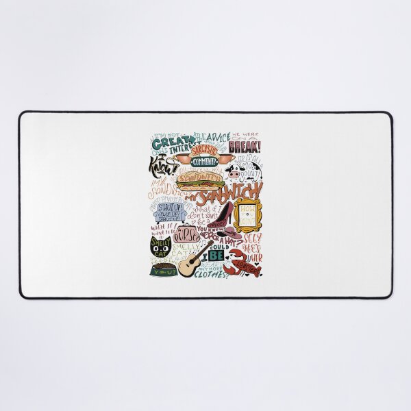 Item preview, Friends TV Show Quote Compilation Colorized Artwork Design designed and sold by LowKeyStuff.