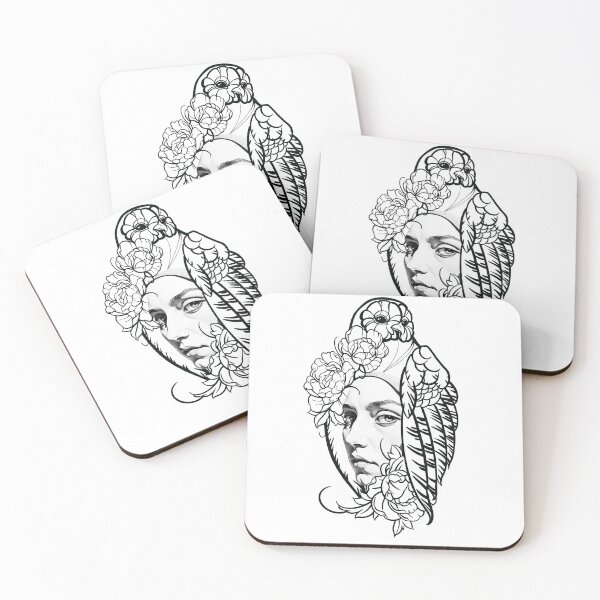 Item preview, Woman and Parrot Art Print by Storey Art designed and sold by Storey Art.