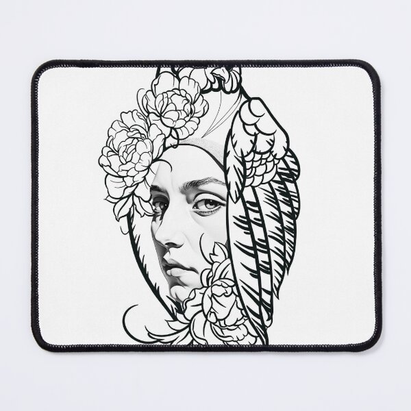 Item preview, Woman and Parrot Art Print by Storey Art designed and sold by Storey Art.