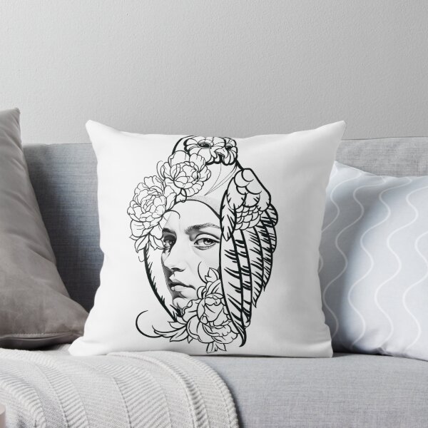 Item preview, Woman and Parrot Art Print by Storey Art designed and sold by Storey Art.