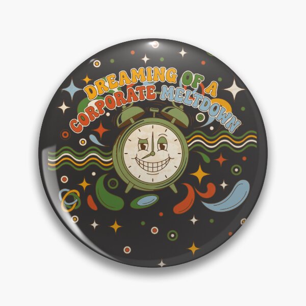 Item preview, Retro alarm clock with corporate slogan - Dark Color Edition designed and sold by Shyla Marsare.