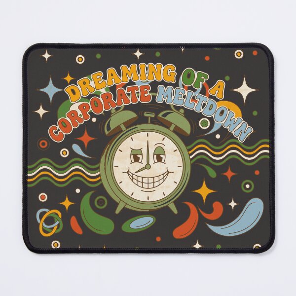 Item preview, Retro alarm clock with corporate slogan - Dark Color Edition designed and sold by Shyla Marsare.