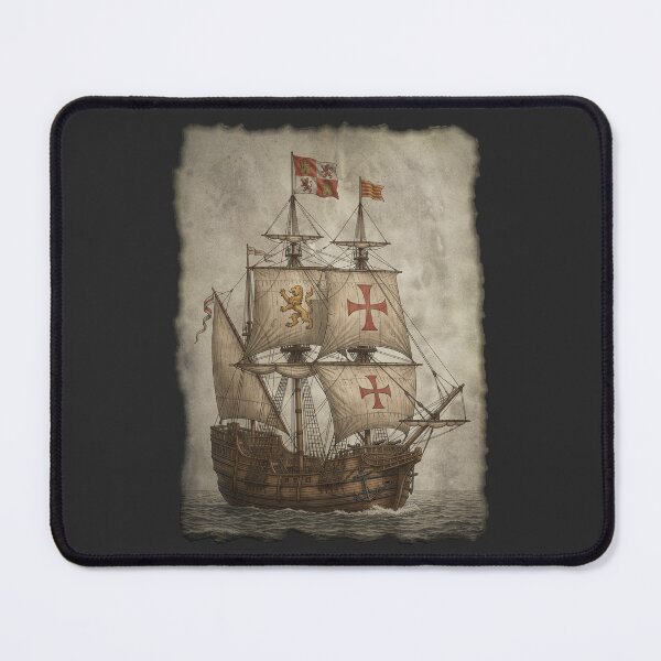 Item preview, Castilian Horizon: 15th-Century Spanish Caravel Exploration Art designed and sold by FreiherrPK.