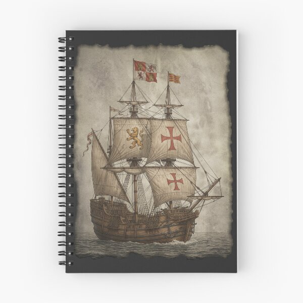 Item preview, Castilian Horizon: 15th-Century Spanish Caravel Exploration Art designed and sold by FreiherrPK.