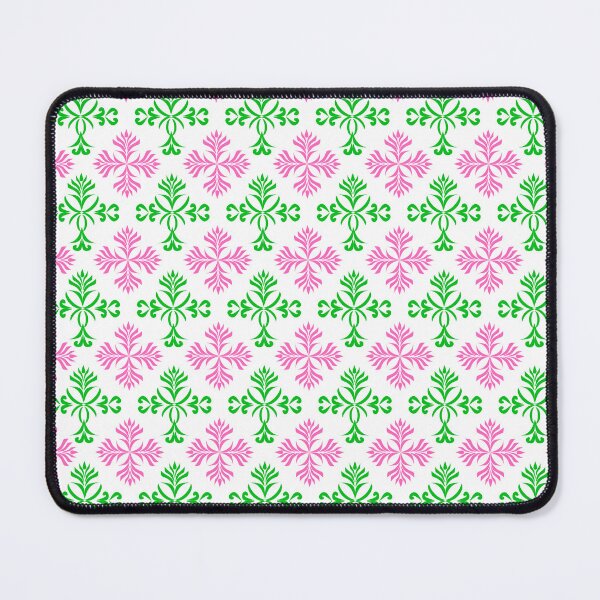 Item preview, Green and Pink Geometric Floral Ornament Seamless Pattern designed and sold by Ei-Ei.