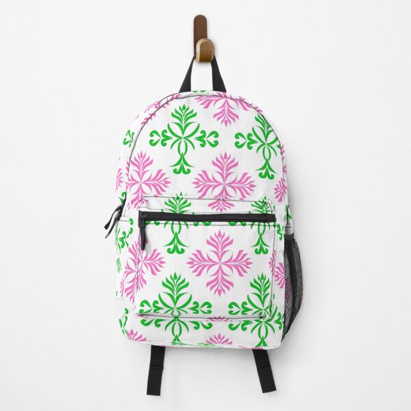 Item preview, Green and Pink Geometric Floral Ornament Seamless Pattern designed and sold by Ei-Ei.