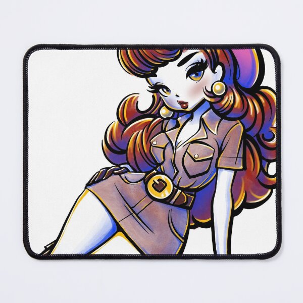 Item preview, Clown Cowgirl Pinup Sticker by Storey Art designed and sold by Storey Art.