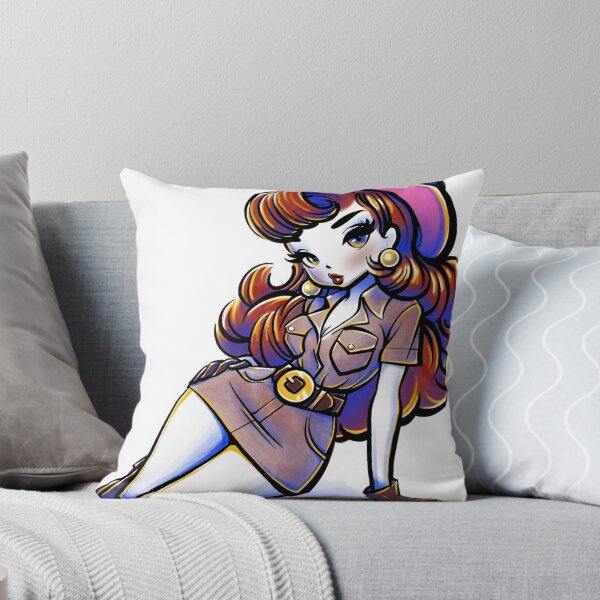 Aperçu de l'œuvre Clown Cowgirl Pinup Sticker by Storey Art créée et vendue par Storey Art.