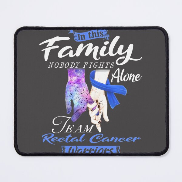 Item preview, In This Family Nobody Fights Alone - Team Rectal Cancer Warrior Support Design designed and sold by khairulhafizi.