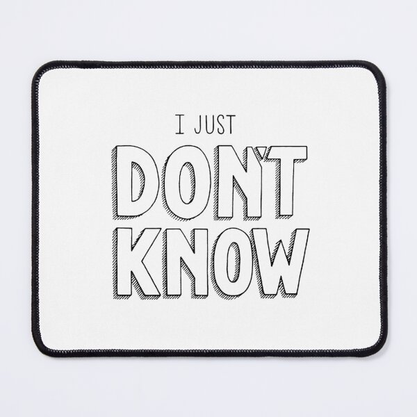 Item preview, I just don't know designed and sold by Marta Ambrosetti.