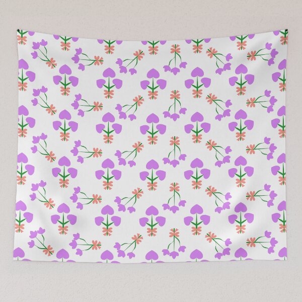Item preview, Pastel Purple Floral and Botanical Seamless Pattern with Delicate Bouquets designed and sold by Ei-Ei.