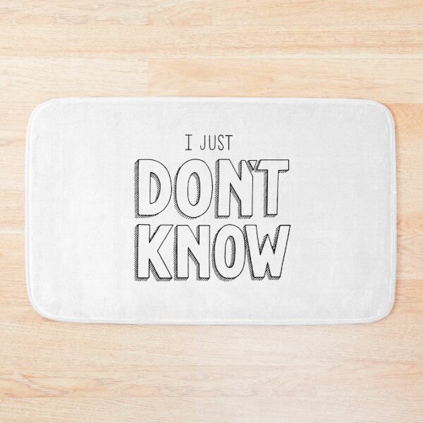 Item preview, I just don't know designed and sold by Marta Ambrosetti.