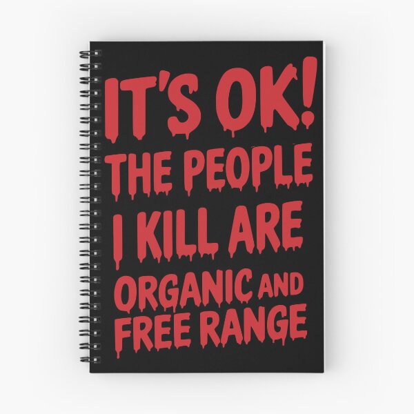 Item preview, Organic Free Range People Vegan Horror Typography designed and sold by Veganizer.art.