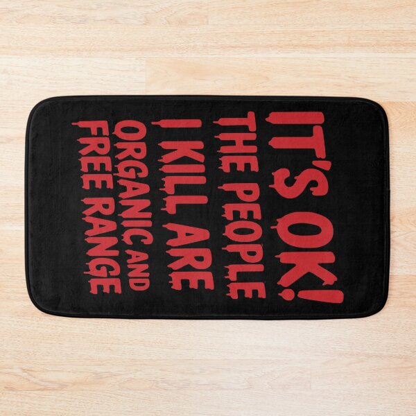 Item preview, Organic Free Range People Vegan Horror Typography designed and sold by Veganizer.art.