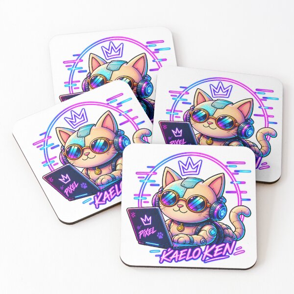 Item preview, Pixel – Cyberpunk Cat | Kaelo Ken Neon Gamer designed and sold by Kaelo Ken.