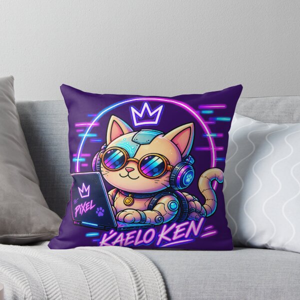 Item preview, Pixel – Cyberpunk Cat | Kaelo Ken Neon Gamer designed and sold by Kaelo Ken.