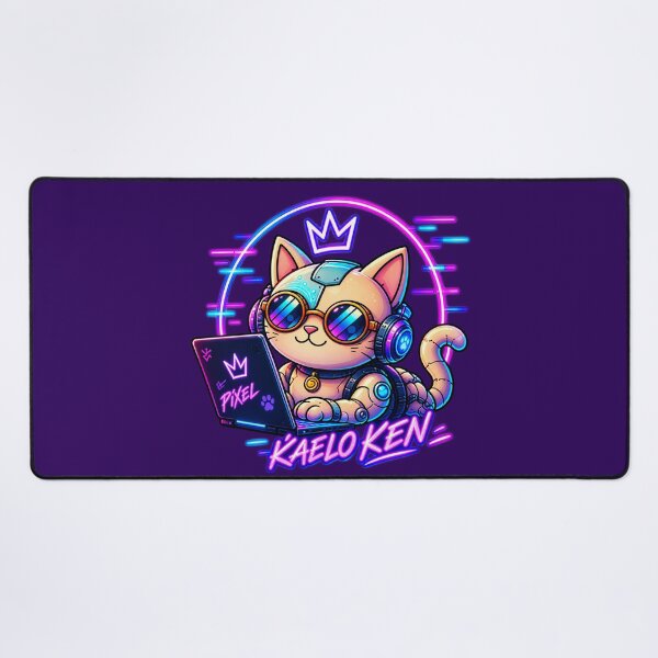 Item preview, Pixel – Cyberpunk Cat | Kaelo Ken Neon Gamer designed and sold by Kaelo Ken.