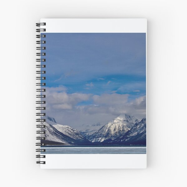 Item preview, Snowy Mountain Valley Over a Frozen Lake designed and sold by GaiaTopi Media.