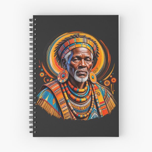 Item preview, African Spiritual Elder Portrait Art | Ancestral Wisdom Keeper | African Spirituality Wall Art designed and sold by 'VARI'.