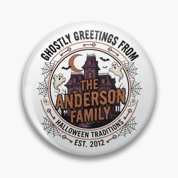 Item preview, Ghostly Greetings The Anderson Family Halloween Shirt designed and sold by Blebaylem.