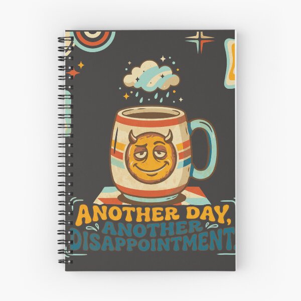 Item preview, Groovy mug with retro demotivational phrase - Dark Color Edition designed and sold by Shyla Marsare.