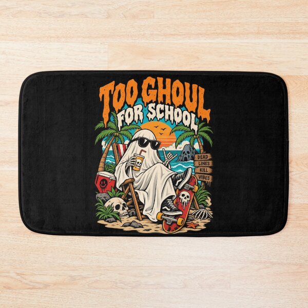 Item preview, Too Ghoul for School – Spooky Beach Ghost Skateboard designed and sold by SidTastic .