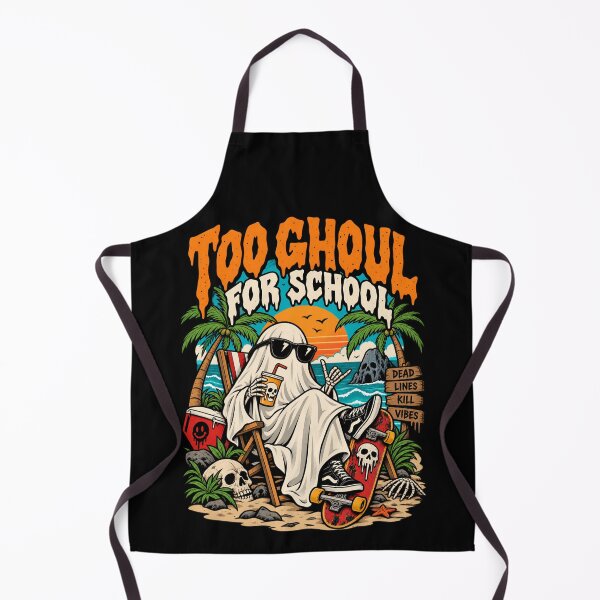 Item preview, Too Ghoul for School – Spooky Beach Ghost Skateboard designed and sold by SidTastic .
