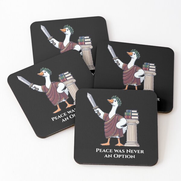 Item preview, Roman Goose with Sword and Books – Peace Was Never An Option designed and sold by Wildlife Wonders.