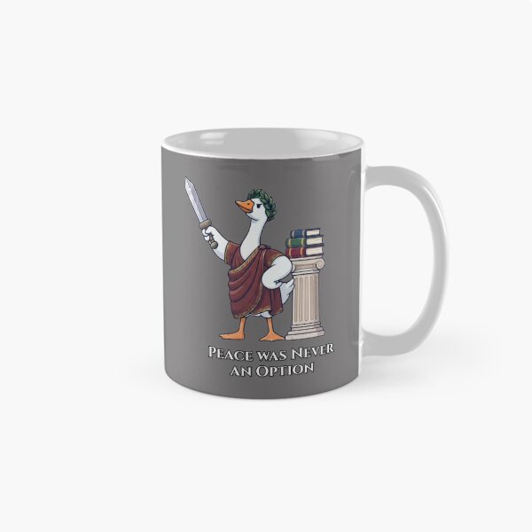 Item preview, Roman Goose with Sword and Books – Peace Was Never An Option designed and sold by Wildlife Wonders.