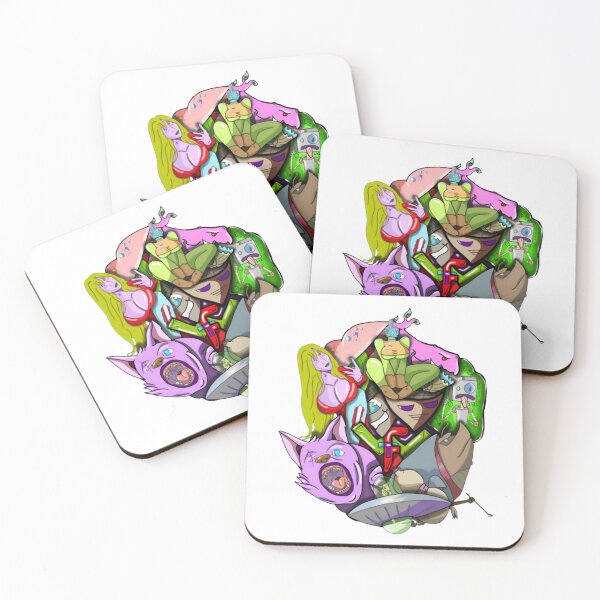Item preview, Garden Goblin Stack Quirky Trippy Monster Collage Art designed and sold by Daxinelilit.
