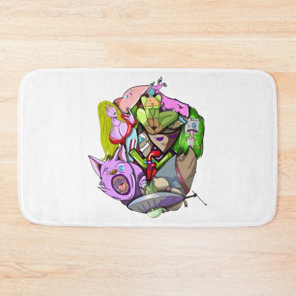 Item preview, Garden Goblin Stack Quirky Trippy Monster Collage Art designed and sold by Daxinelilit.