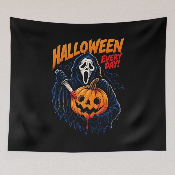 Item preview, Halloween Every Day - Horror Slasher Grim Reaper Bloody Pumpkin designed and sold by Final Chance Designs⭐️⭐️⭐️⭐️⭐️.