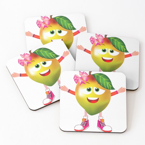 Item preview, Satisfied Mango Animated Character Girl Version designed and sold by ExpressiveToon.