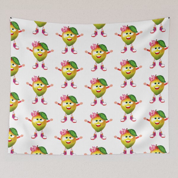 Item preview, Satisfied Mango Animated Character Girl Version designed and sold by ExpressiveToon.