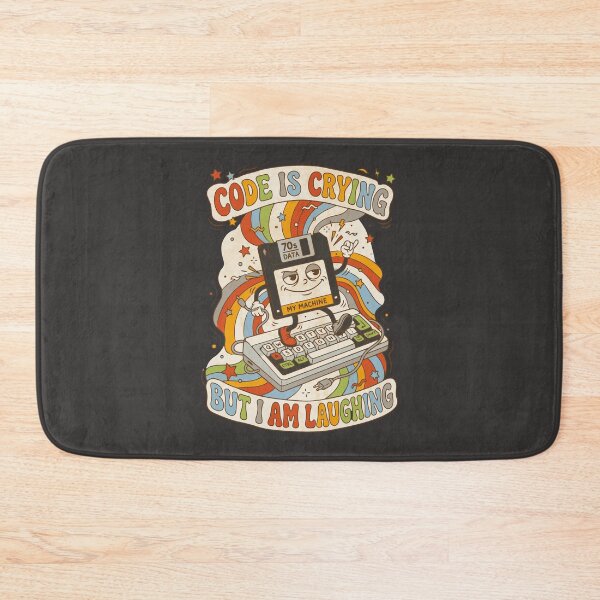 Item preview, Retro floppy disk with groovy computer keyboard - Dark Colors Edition designed and sold by Shyla Marsare.