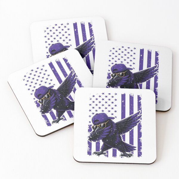 Item preview, Cool Dabbing Raven Purple American Flag designed and sold by thefirstbroo.