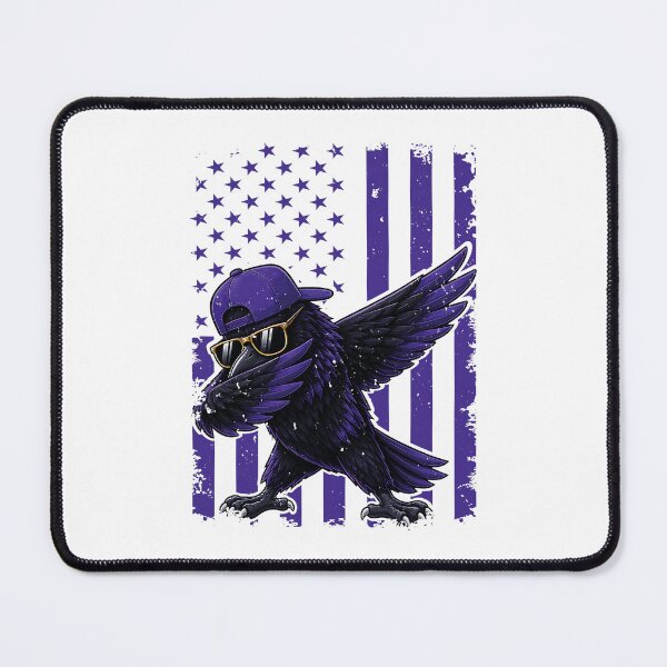 Item preview, Cool Dabbing Raven Purple American Flag designed and sold by thefirstbroo.