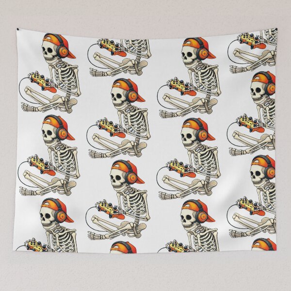 Item preview, Skeleton Gamer Video Gaming Boys Men Kids designed and sold by cerima.